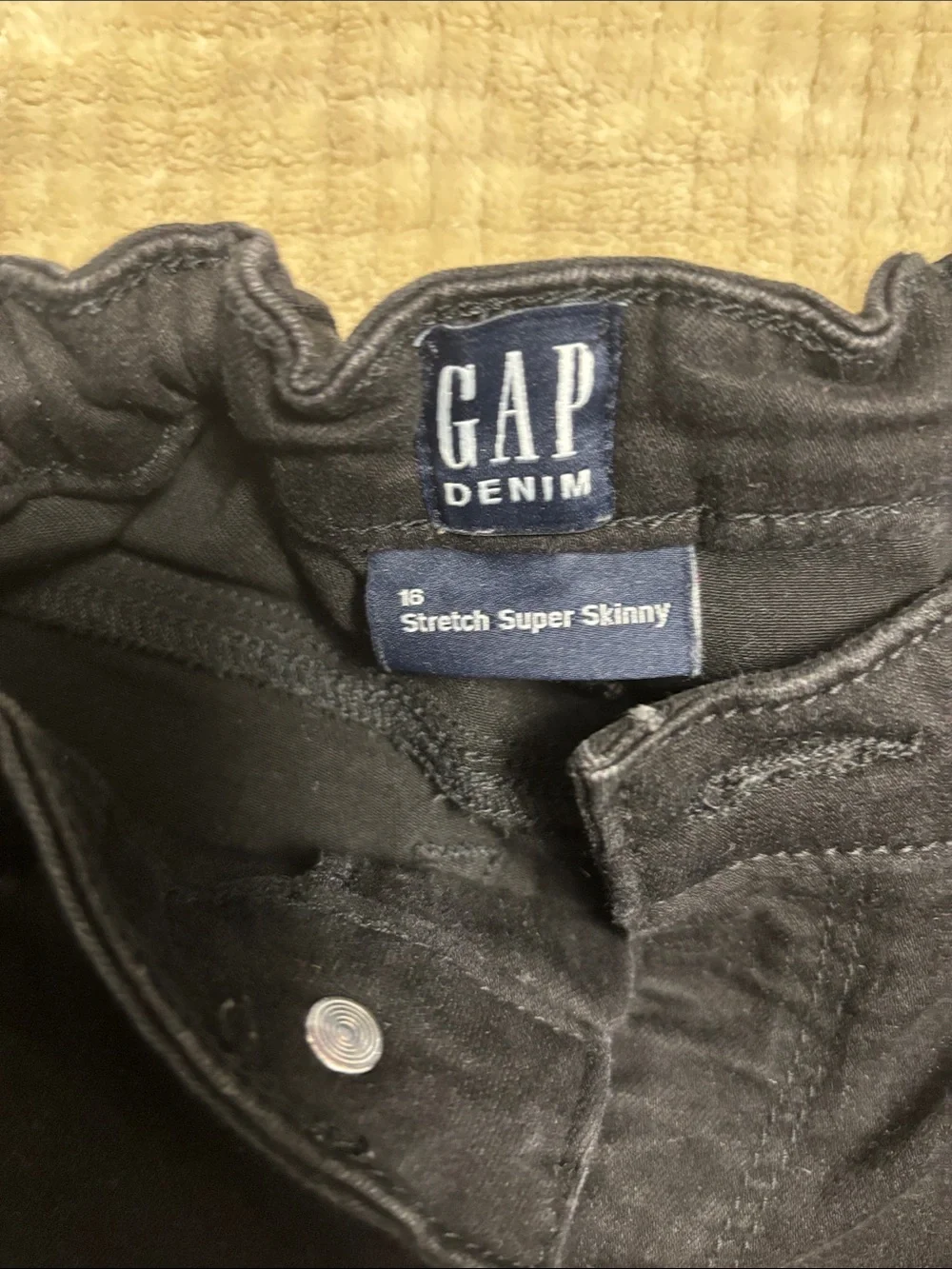 GAP Kids Black Straight-Leg Jeans
